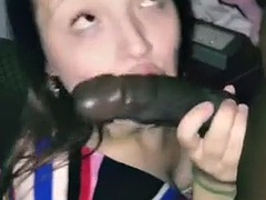 Leie, Grosser schwanz, Schwarz, Süss, Schwarz, Latina, Ablutschen