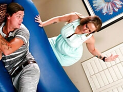 Astonishing angel with big bottom Holly Heart screwed by large boner