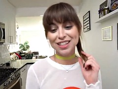 Tussi, Grosser schwanz, Schwarz, Blasen, Spermaladung, Handjob, Pov, Titten