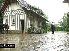 美女, デカチン, デカパイ, ブロンド, 手コキする, 淫乱熟女, 自然山雀, ヴィンテージ