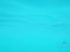 Plage, De plein air, Pov, Public, Fumer, Adolescente, Nénés, Mouillée
