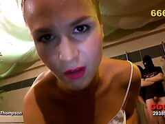 アナル, デカ尻, デカパイ, フェラチオ, 茶髪の, 淫乱熟女, ティーン, パイ刷り