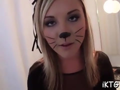 Amateur, Blonde, Sucer une bite, Hard, Petite femme, Suçant, Adolescente, Nénés