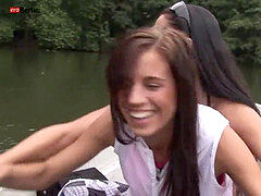 Negro, Checa, Lesbiana, Masturbación, Al aire libre