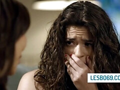 アジア人, 巨乳な, レズビアン, なめる, 淫乱熟女, オマンコ