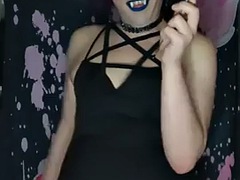 Leie, Fetisch, Transfrau, Abendanzug, Solo, Titten