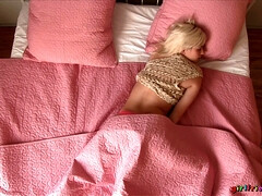 Kont, Lieveling, Blond, Vriendin, Masturbatie, Alleen