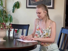 Kont, Lieveling, Naakt, Natuurlijke tieten, Klein, Tiener, Tieten likken, Speelgoed