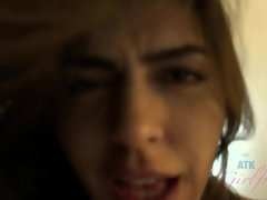 Любители, Минет, Брюнетки, Сперма на лице, Дрочка ногами, Подружка, Тощие, Сиськи