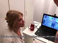 美人, ブロンド, 巨乳な, エロ熟女, 熟年, 母, オマンコ, 義母