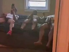 Verga grande, Negro, Ébano, Grupo, Grupo, Sexo duro, Orgía, Transexual