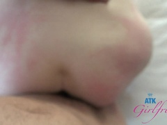 Pijpbeurt, Sperma, Daddy, Vriendin, Handbeurt, Orgasme, Gezichtspunt, Geschoren