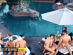 Brazzers party with the biggest pornstars ever: Lena Paul, nicolette shea, Ashley Adams, Gina Valentina, Isiah Maxwell