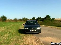 Rondelette, Tchèque, Mamie, Mature, De plein air, Public, Réalité