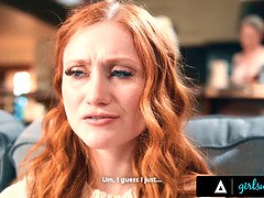 Grosse titten, Fesselspiele, Weibliche domination, Lesbisch, Lecken, Milf, Rotschopf, Hintern versohlen