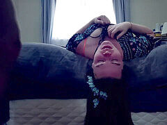 Billie Ruben takes man-meat so deep in her throat that it wiggles her ass