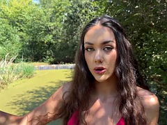 Bruinharig, Bedriegen, Schattig, Tsjechisch, Gezichtspunt, Tiener, Tieten likken, Vrouw