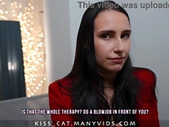 Day 7: Stepmom & Stepson's Family Therapy with Kiss Cat - Forgets Pull-Out, Creampie & Facial