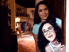 Doigter, Lesbienne, Léchez, Lingerie, Chatte, Rasée, Adolescente, Nénés