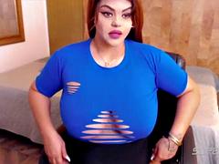 美女, デカパイ, オナニー, 淫乱熟女, ハメ撮り, 赤毛, オッパイの, おもちゃ