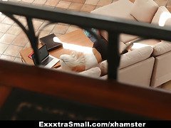 デカチン, ブロンド, バック, オナニー, 小柄, オマンコ, ガリガリ, オッパイの