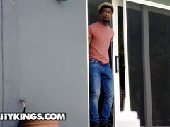 デカパイ, 黒人, バック, Hd, 異人種間, プール, 現実, 赤毛