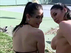 素人, デカ尻, フェラチオ, 茶髪の, タトゥー, ティーン