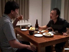 Rei Aoki takes on her teen son's friend's big cock with her tight ass