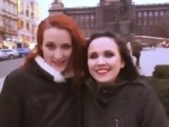 Blasen, Braunhaarige, Hundestellung, Rotschopf, Flotter dreier