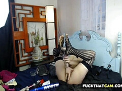 Aziatisch, Grote mammen, Seksspeelgoed, Kut duiken, Roodharige vrouw, Tiener, Tieten likken, Webcamera