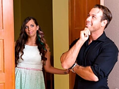 Schlafzimmer, Grosser arsch, Grosser schwanz, Grosse titten, Blasen, Braunhaarige, Hundestellung, Milf