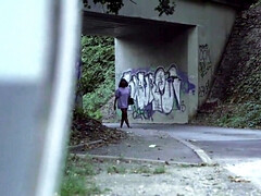Tussi, Schwarz, Braunhaarige, Spermaladung, Hardcore, Im freien, Pov, Realität