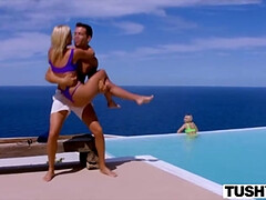 Анальный секс, Блондинки, Член, Две девушки, Секс без цензуры, Молоденькие, Втроем, Сиськи