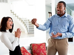 デカチン, フェラチオ, バック, 自然山雀, ショートヘア, ストッキング, ティーン, オッパイの