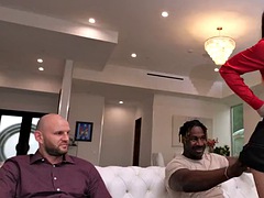 Insatiable Wife Railed By Hubbies Monster Cocked Buddy