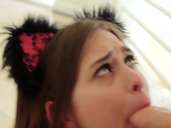 美人, コンドーム, カワイイ, バック, 顔射, ヒール, キス, 小柄