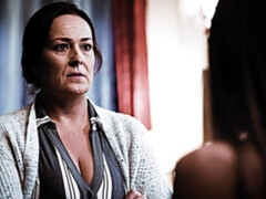 Blasen, Braunhaarige, Hundestellung, Frau frau mann, Handjob, Jungendliche (18+), Flotter dreier, Titten