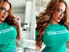 デカ尻, デカパイ, ブロンド, 気狂い, 中出し, チン, 淫乱熟女, オッパイの