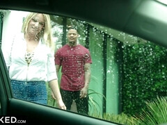 Grote lul, Zwart, Blond, Sperma in gezicht, Likken, Klein, Realiteit, Rijden