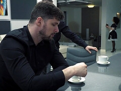 アナル, デカパイ, 黒人, ダブル開発, Hd, 下着, メイド, 三人