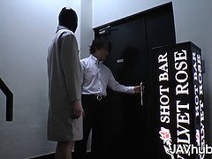 Tetas grandes, Mamada, Estilo perrito, Sexo duro, Japonés, Coño, Flaco, Hijo