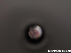 アジア人, お尻, デカチン, バック, 小柄, 現実, フェラする, 三人