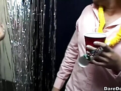 Blondine, Braunhaarige, Gruppe, Hd, Party, Dürr, Tätowierung