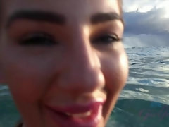 Amateur, Bikini, Rubia, Despelote, Novia, Al aire libre, Pequeña, Tetas