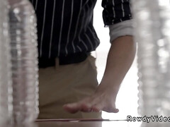 アナル, アジア人, ゲイ, 手コキする, シゴき, 筋肉, フェラする, タトゥー