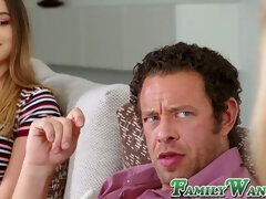 Stepdaddy teaches teen slut Shea Blaze how to please big dick