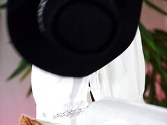 黒人, 茶髪の, ヒール, オナニー, ピアス, 一人, オッパイの