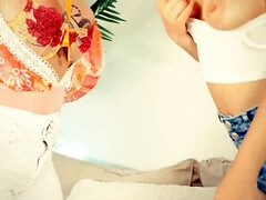 ブロンド, 茶髪の, 巨乳な, Hd, レズビアン, 息子, ティーン, おもちゃ