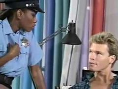 デカパイ, 黒人, フェラチオ, イく瞬間, 黒人, 異人種間, オッパイの, ヴィンテージ