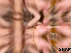 デカパイ, ブロンド, イギリス人, 中出し, Hd, 巨大, 熟年, オッパイの